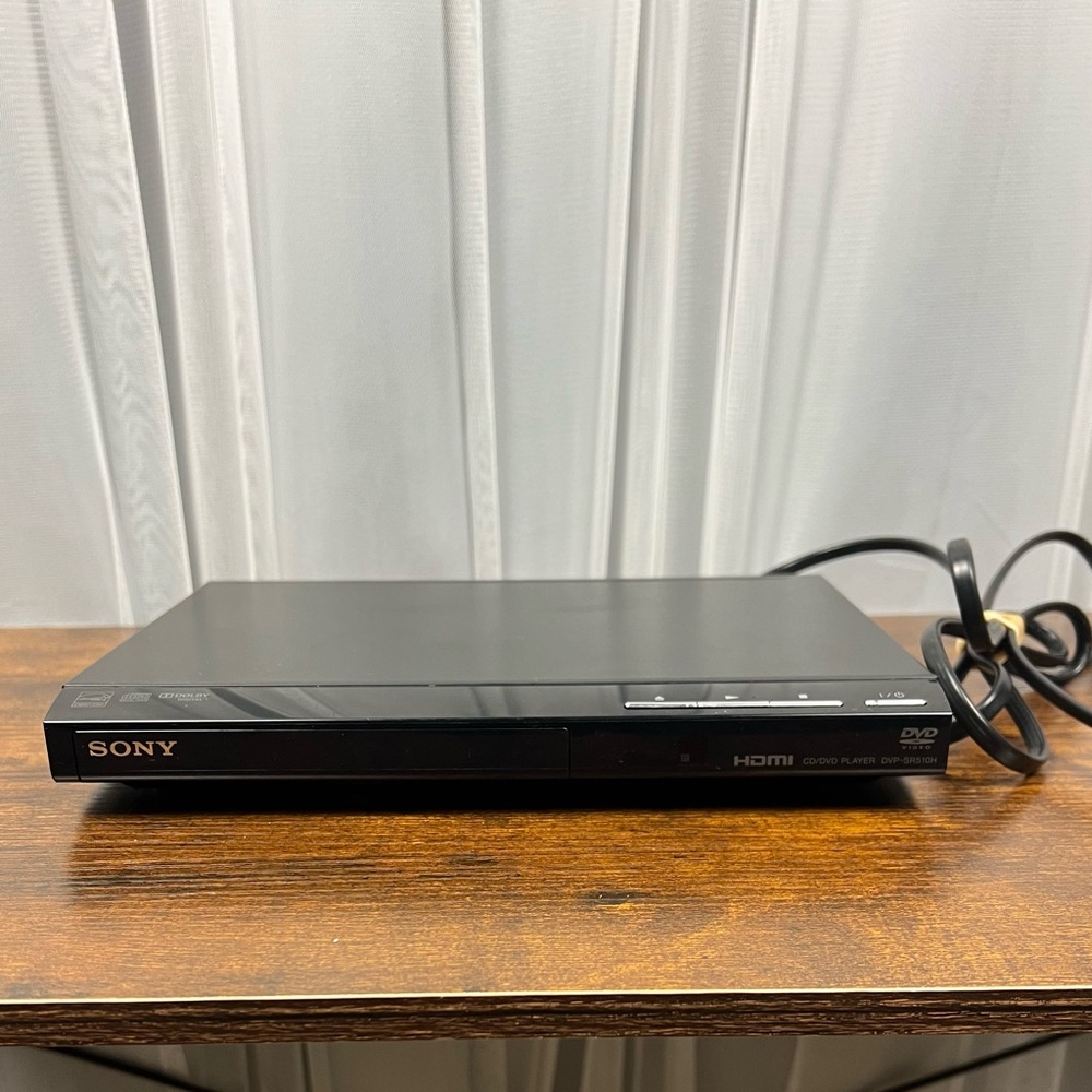 Sony CD/DVD Player DVP-SR510H HDMI Dolby Digital Black TESTED WORKING NO‎ REMOTE